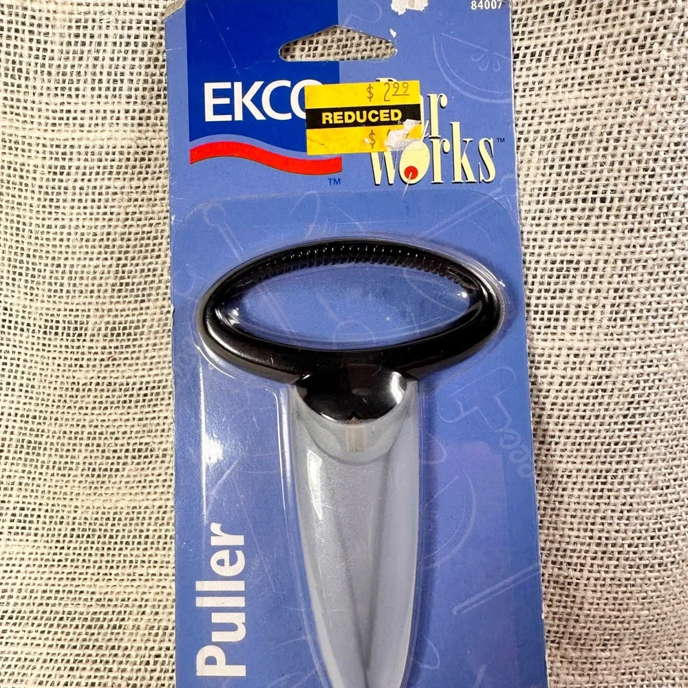 Vintage EKCO Bar Works‎ Cork Puller 1997 New Old Stock Two Prong Ah-So 84007
